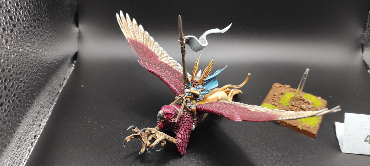 (1) Elven Prince Lord on Griffon High Elves Warhammer Fantasy Miniatures -2335-