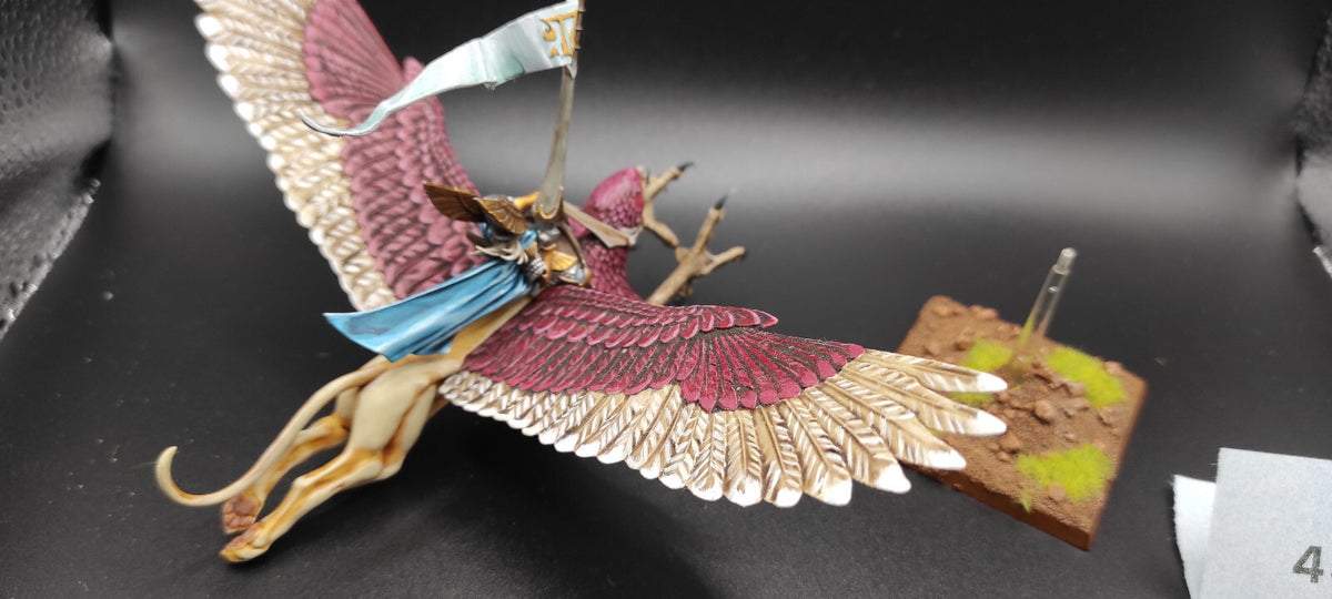 (1) Elven Prince Lord on Griffon High Elves Warhammer Fantasy Miniatures -2335-