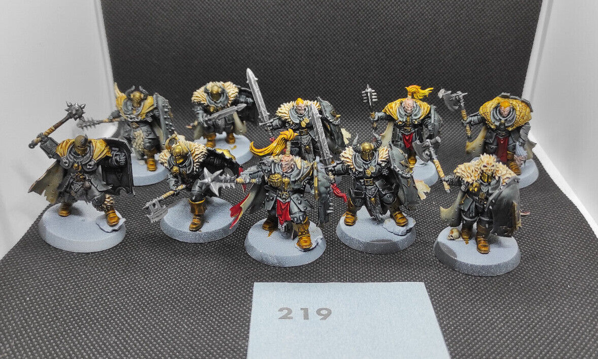 (10) Chaos Warriors Slaves to Darkness Warhammer Age of Sigmar Miniatures -1336-
