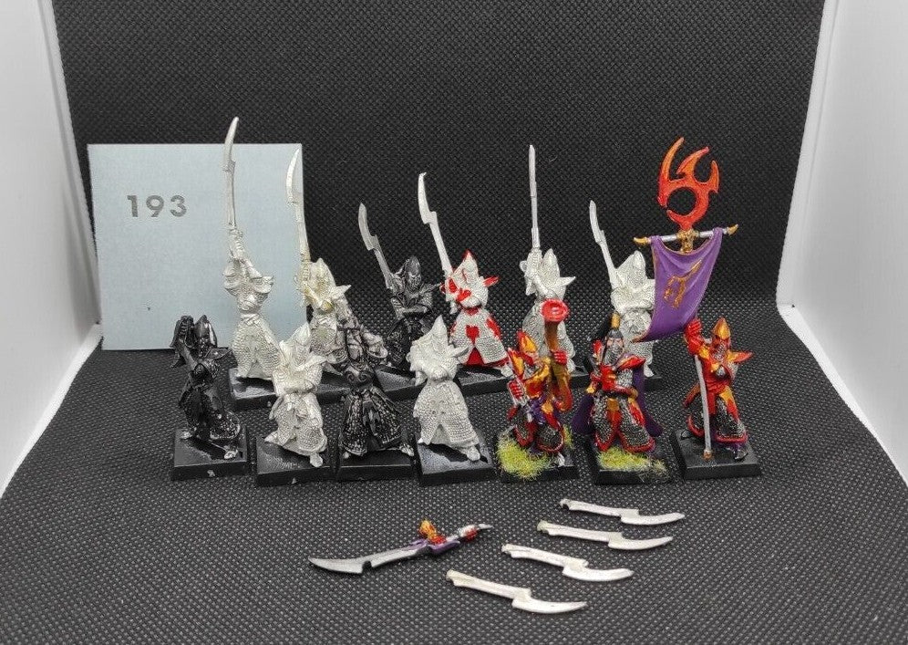 (13) Executioners Metal OOP Dark Elves Warhammer Fantasy Miniatures -1684-