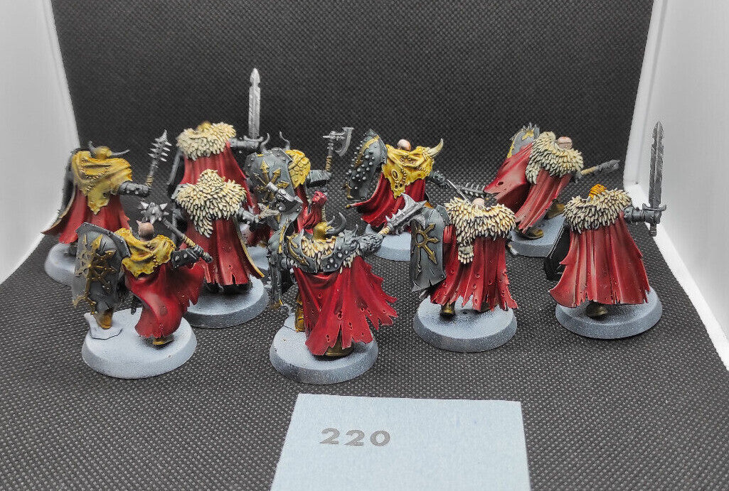 (10) Chaos Warriors Slaves to Darkness Warhammer Age of Sigmar Miniatures -1337-