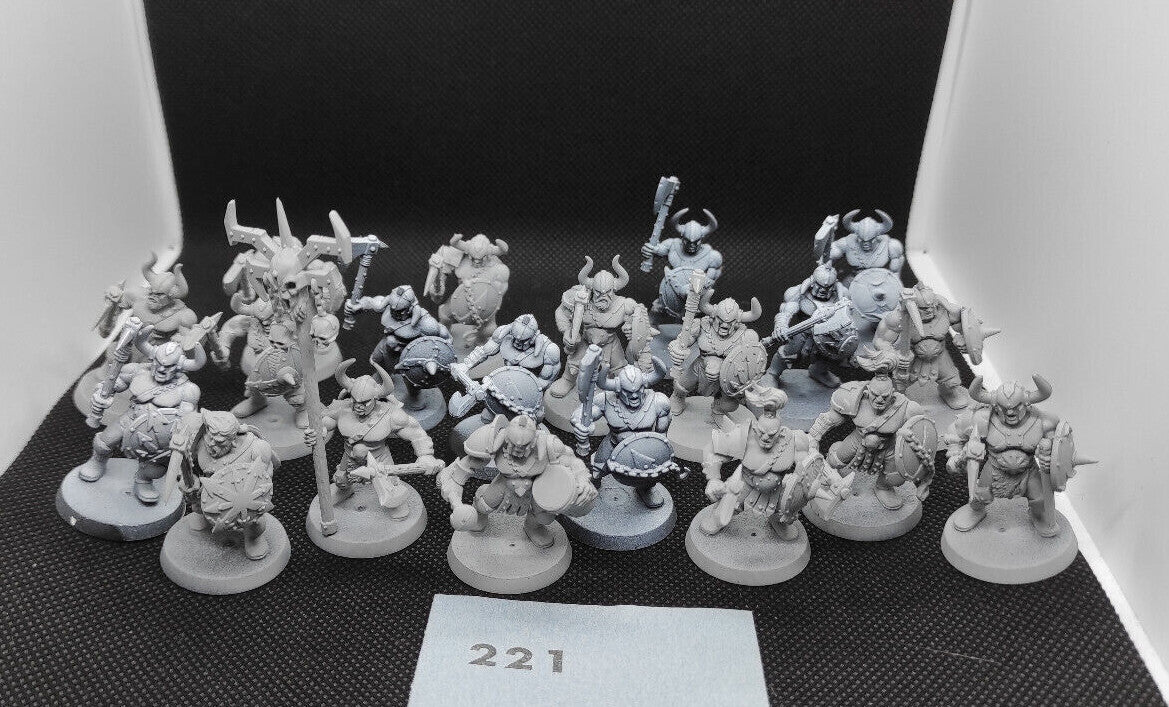 (20) Chaos Marauders Warriors of Chaos Warhammer Fantasy Miniatures -1340-