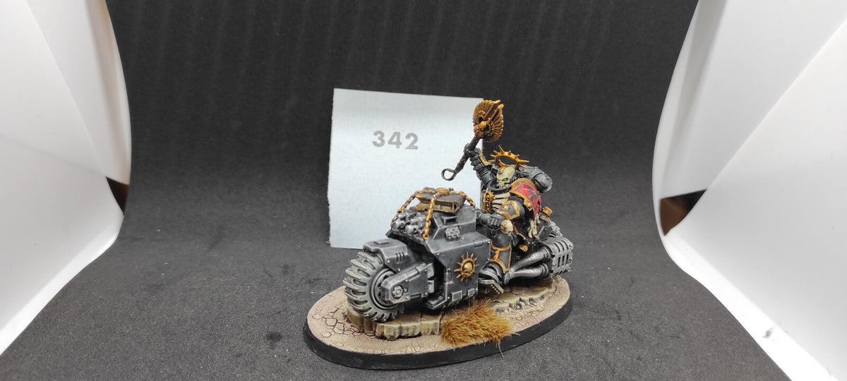 (1) Primaris Chaplain on Bike Painted Space Marines Warhammer 40k -2263-