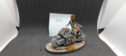 (1) Primaris Chaplain on Bike Painted Space Marines Warhammer 40k -2263-