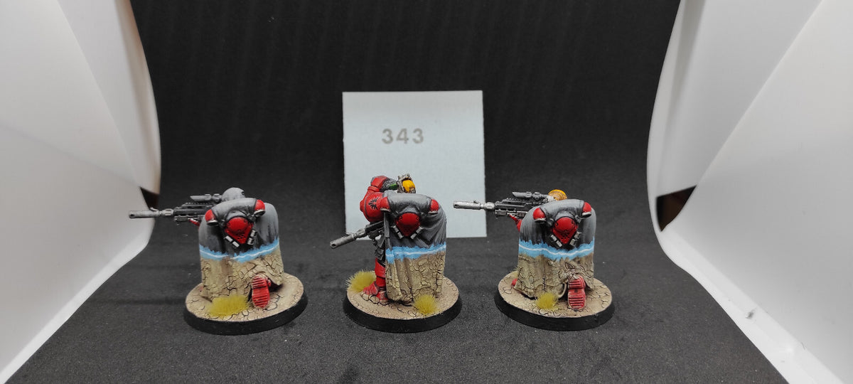 (3) Primaris Eliminators Painted Blood Angels Space Marines Warhammer 40k -2264-
