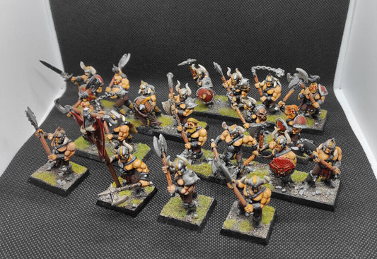 (20) Chaos Marauders Painted Warriors of Chaos Warhammer Fantasy Miniatures -1342-