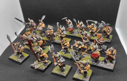 (20) Chaos Marauders Painted Warriors of Chaos Warhammer Fantasy Miniatures -1342-