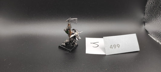 (1) Black Orc METAL Orcs & Goblins Warhammer Fantasy Miniatures -1602-