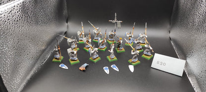 (16) Elves Spearman Guards High Elves Warhammer Fantasy Miniatures -2349-