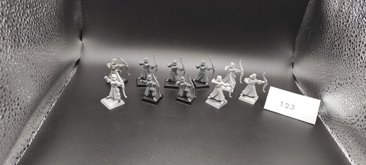 (10) Elven Archers Guard High Elves Warhammer Fantasy Miniatures -2356-