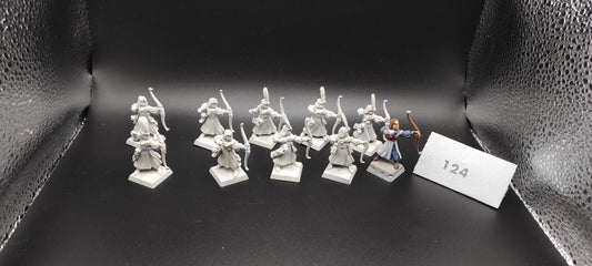 (10) Elven Archers Guard High Elves Warhammer Fantasy Miniatures -2357-