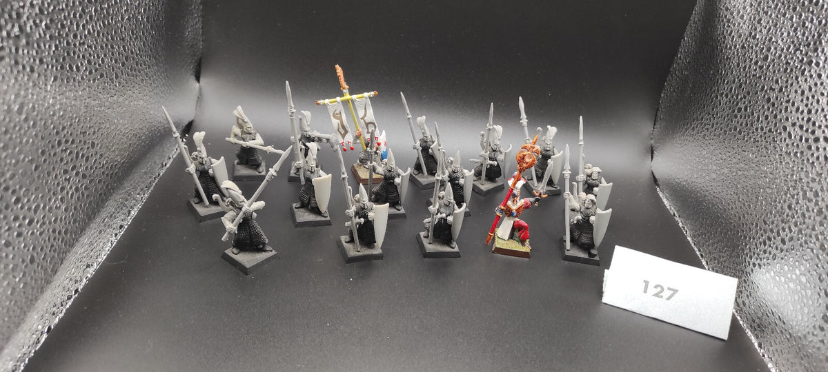 (16) Elven Spearmen Guards High Elves Warhammer Fantasy Miniatures -2360-