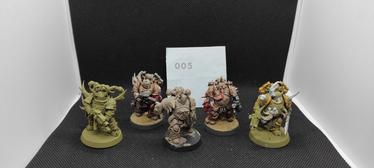 (5) Plague Marines Death Guard Chaos Space Marines Warhammer 40k -2121-