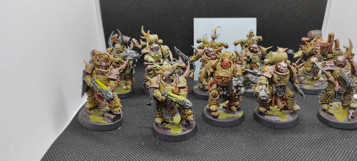 (10) Plague Marines Death Guard Chaos Space Marines Warhammer 40k -2123-
