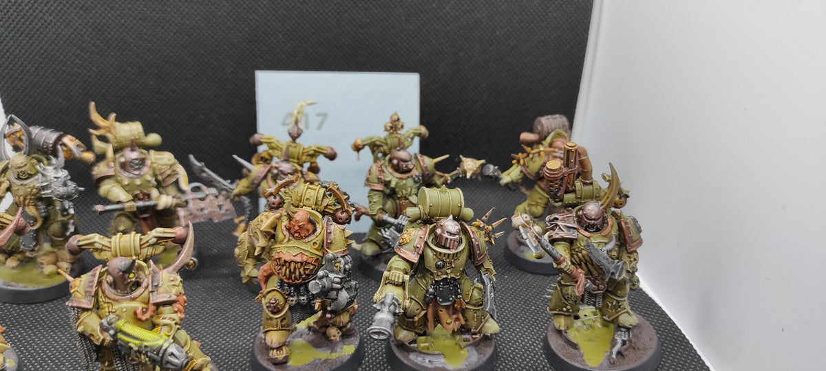 (10) Plague Marines Death Guard Chaos Space Marines Warhammer 40k -2123-