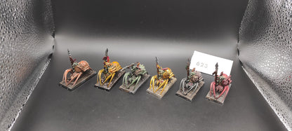 (6) Grot Spider Riders Orcs & Goblins Warhammer Fantasy Miniatures -1627-