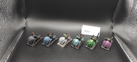(6) Grot Spider Riders Orcs & Goblins Warhammer Fantasy Miniatures -1628-