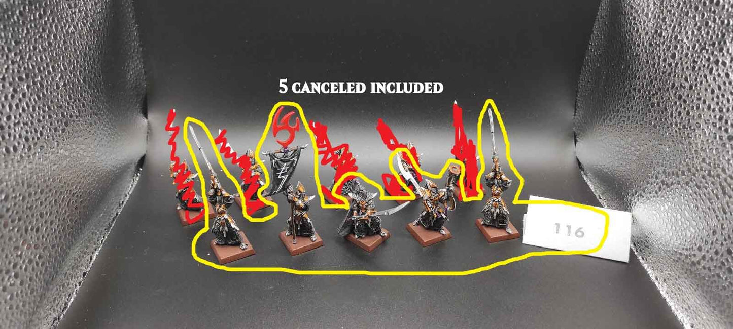 reserved egco-50 Warhammer Fantasy WHFB Dark Elves LOT GROUP 3: Executioners reserved egco-50