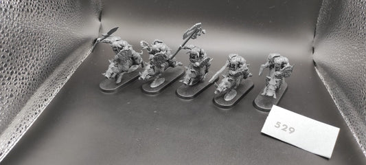 (5) Orc Boar Boyz Mob Orcs & Goblins Warhammer Fantasy Miniatures -1634-