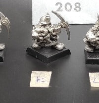 (1) Dwarf Miners Warhammer Fantasy Miniatures -1172-