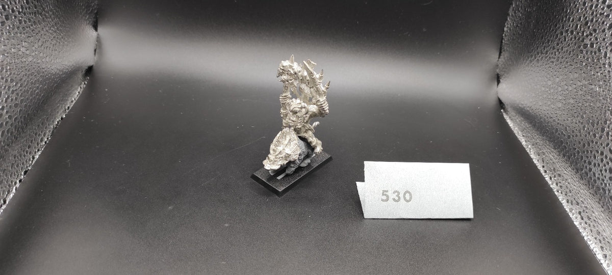 (1) Orc Shaman on Boar Metal Orcs & Goblins Warhammer Fantasy Miniatures -1636-