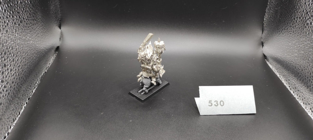 (1) Orc Shaman on Boar Metal Orcs & Goblins Warhammer Fantasy Miniatures -1636-