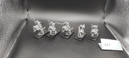 (5) Goblin Riders MANTIC Orcs & Goblins Warhammer Fantasy Miniatures -2507-