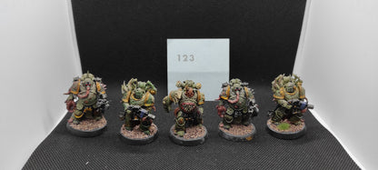 (5) Plague Marines Death Guard Chaos Space Marines Warhammer 40k -2142-
