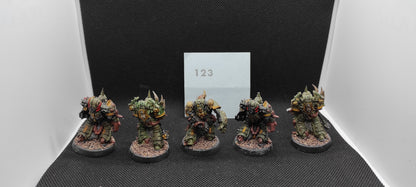 (5) Plague Marines Death Guard Chaos Space Marines Warhammer 40k -2142-