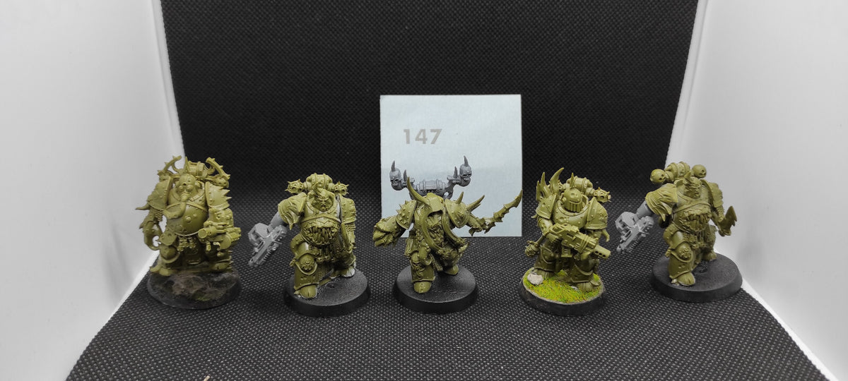 (5) Plague Marines Death Guard Chaos Space Marines Warhammer 40k -2143-