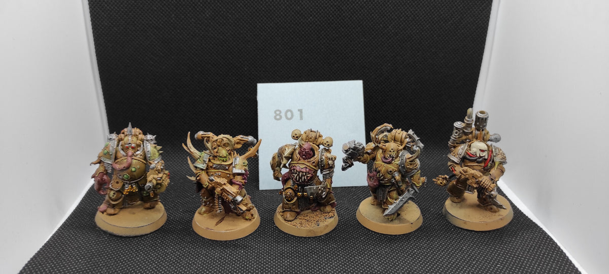 (5) Plague Marines Death Guard Chaos Space Marines Warhammer 40k -2146-