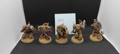 (5) Plague Marines Death Guard Chaos Space Marines Warhammer 40k -2146-