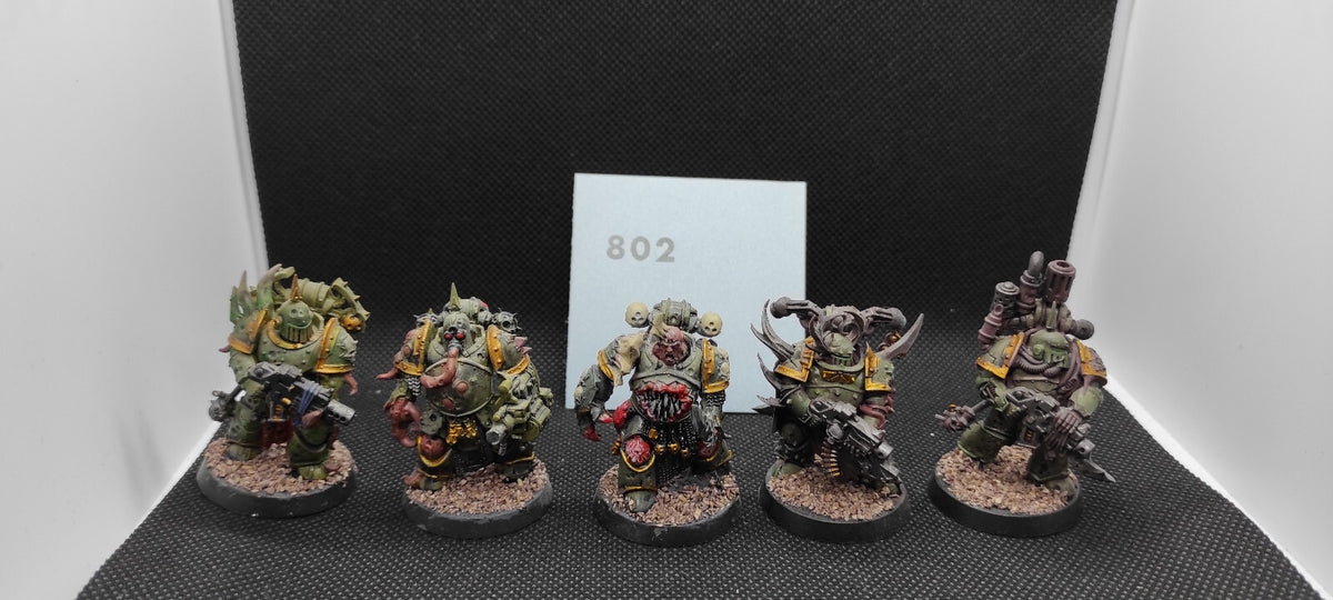 (5) Plague Marines Death Guard Chaos Space Marines Warhammer 40k -2147-