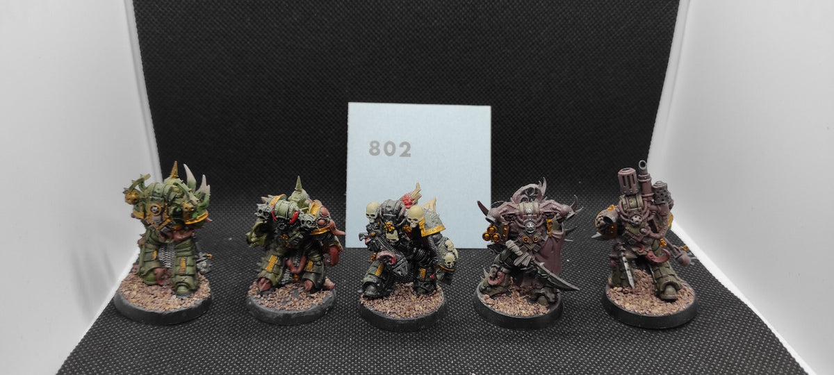 (5) Plague Marines Death Guard Chaos Space Marines Warhammer 40k -2147-