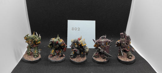(5) Plague Marines Death Guard Chaos Space Marines Warhammer 40k -2147-