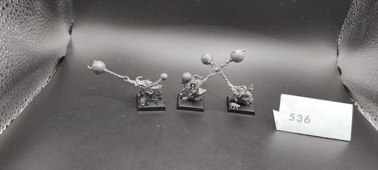 (3) Goblin Fanatics Orcs & Goblins Warhammer Fantasy Miniatures -1646-