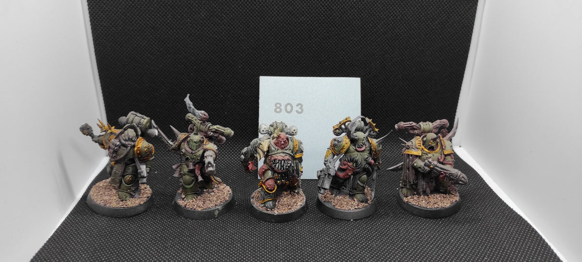 (5) Plague Marines Death Guard Chaos Space Marines Warhammer 40k -2148-