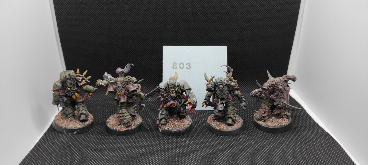 (5) Plague Marines Death Guard Chaos Space Marines Warhammer 40k -2148-