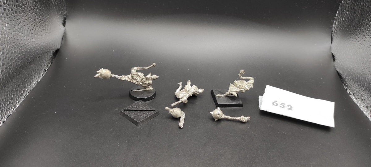 (3) Goblin Fanatics Metal Orcs & Goblins Warhammer Fantasy Miniatures -1647-