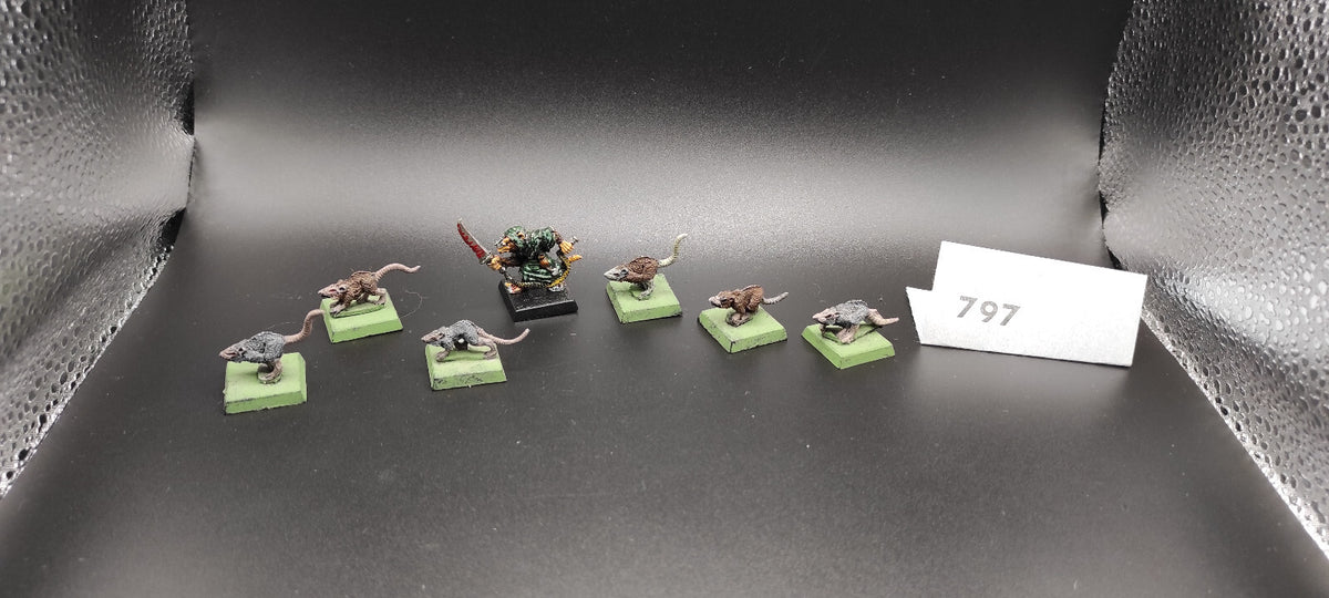 (7) Master Moulder Metal OOP Skaven Warhammer Fantasy Miniatures -1526-