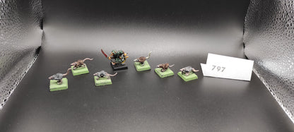 (7) Master Moulder Metal OOP Skaven Warhammer Fantasy Miniatures -1526-