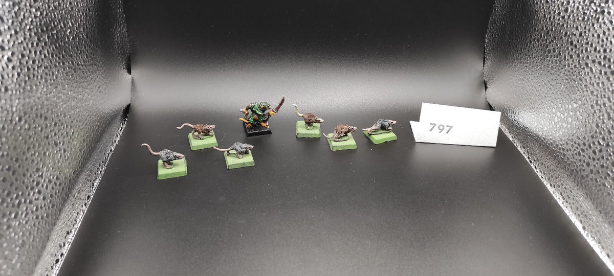 (7) Master Moulder Metal OOP Skaven Warhammer Fantasy Miniatures -1526-
