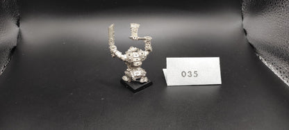 (1) Borgut Facebeater Black Orc Warboss Metal Orcs & Goblins Warhammer Fantasy Miniatures -1650-