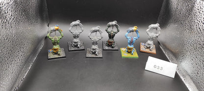 (6) Stone Troll Battle for Skull Pass Orcs & Goblins Warhammer Fantasy Miniatures -1652-