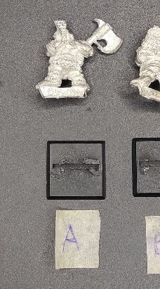 (1) Dwarf Troll Slayer Warhammer Fantasy Miniatures -1191-