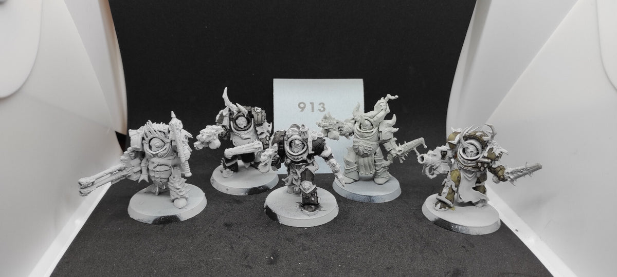 (5) Blightlord Terminators Death Guard Chaos Space Marines Warhammer 40k -2169-