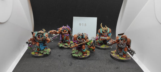 (5) Blightlord Terminators Death Guard Chaos Space Marines Warhammer 40k -2170-