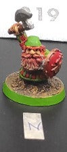 (1) Dwarf Clansmen Warhammer Fantasy Miniatures -1236-