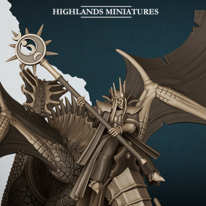 Aegean Elf Prince on Dragon or Mage - Highlands Miniatures (1)
