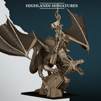 Aegean Elf Prince on Dragon or Mage - Highlands Miniatures (1)